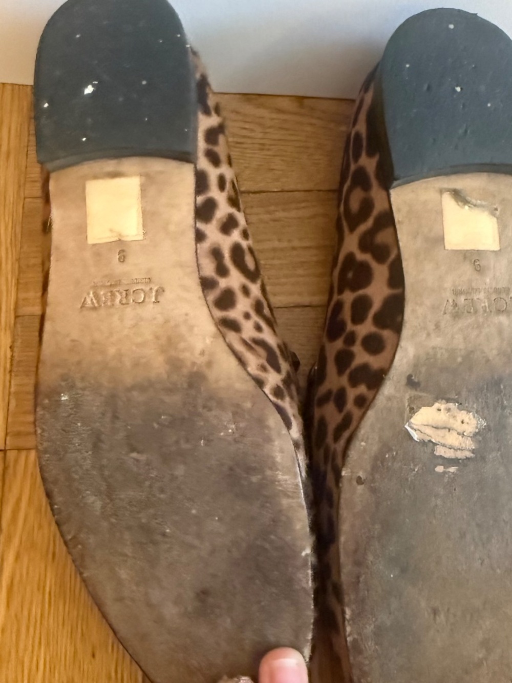 J.Crew Collection Leopard Calf Hair Loafers | Size 9 | Italian Made Luxury Flat - Picture 5 of 6